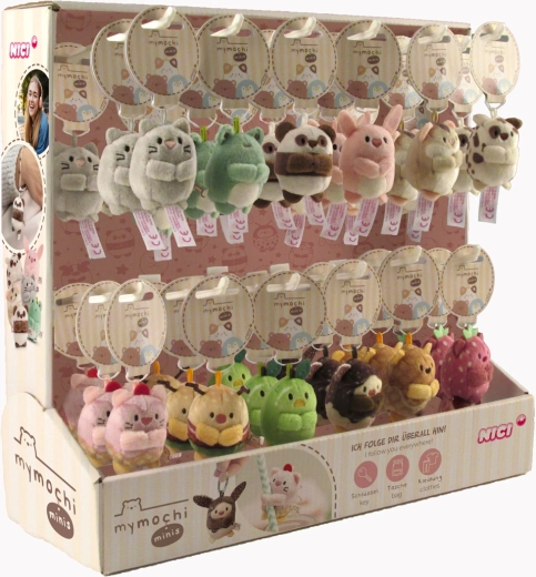 Nici MyMochi Minis Seria 2 – display brelocuri 5 cm, 36 bucăți asortate