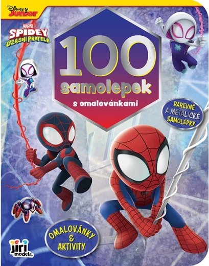 Cărticică cu autocolante și pagini de colorat Spidey (100 de autocolante)