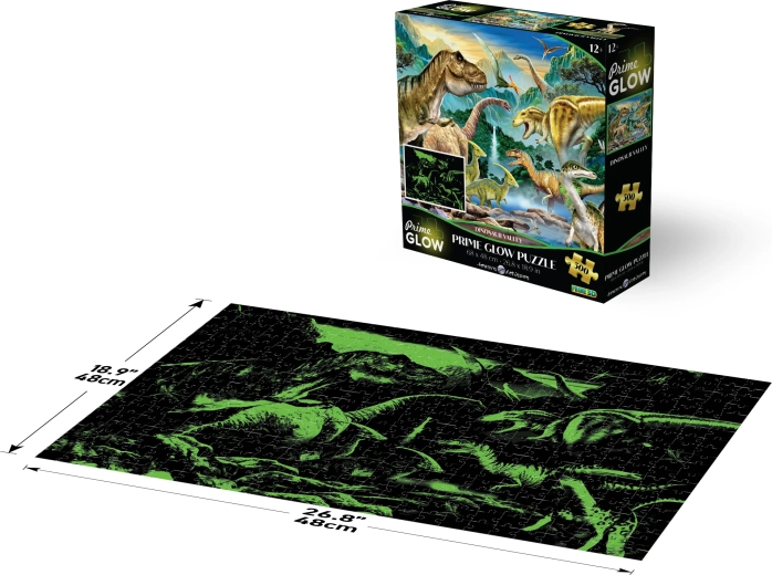 Puzzle luminos Valea dinozaurilor 500 piese