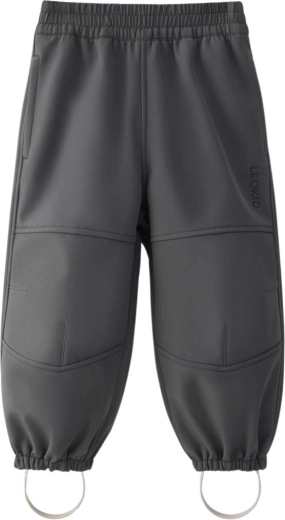Pantaloni softshell Leokid Vic asphalt măr. 110