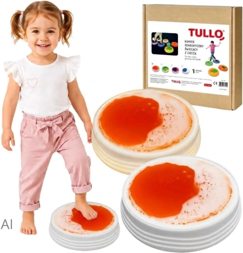 Piatră lichidă senzorială luminoasă Tullo, galbenă