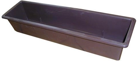 Jardiniere din plastic pentru flori 50 cm maro