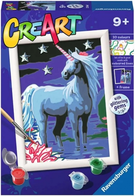 pictură după numere CreArt – unicorn magic