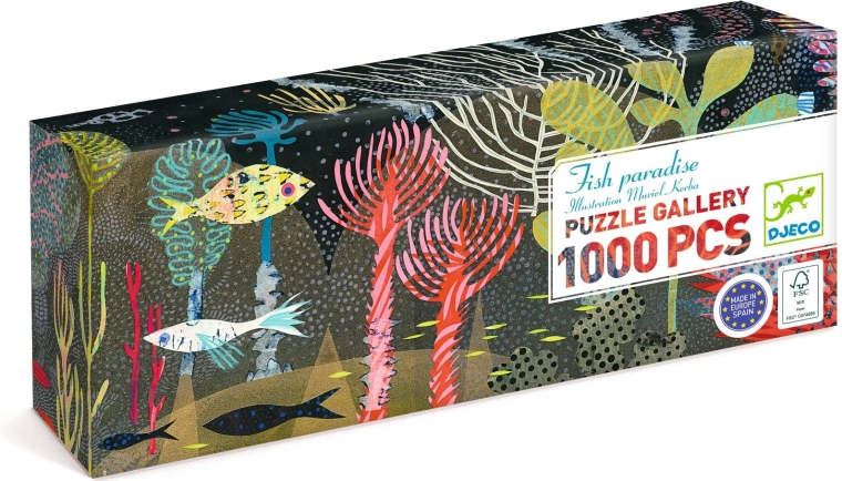 Puzzle Djeco Paradisul peștilor 1000 de piese