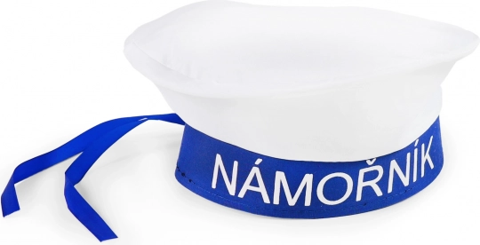 Șapcă marinărească pentru copii cu panglică de satin