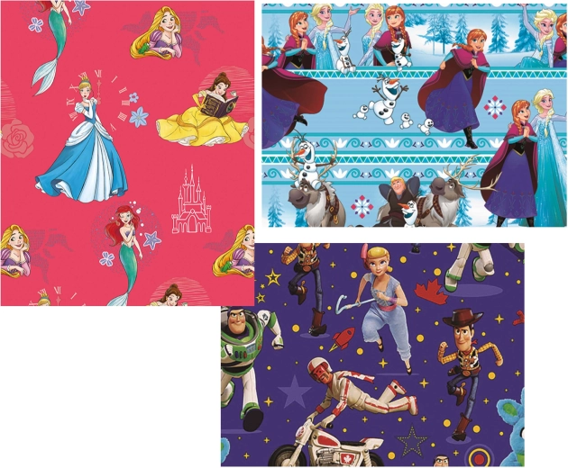 Hârtie de ambalat cadouri Disney 0,7 × 2 m - 1 bucată