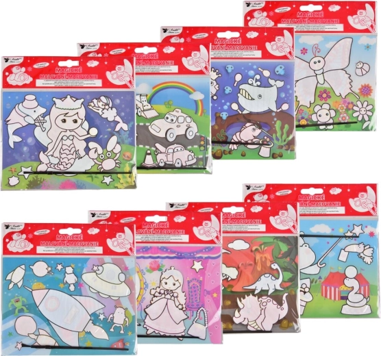Set creativ de pictură magică 20 × 15 cm (asortiment 8 motive)