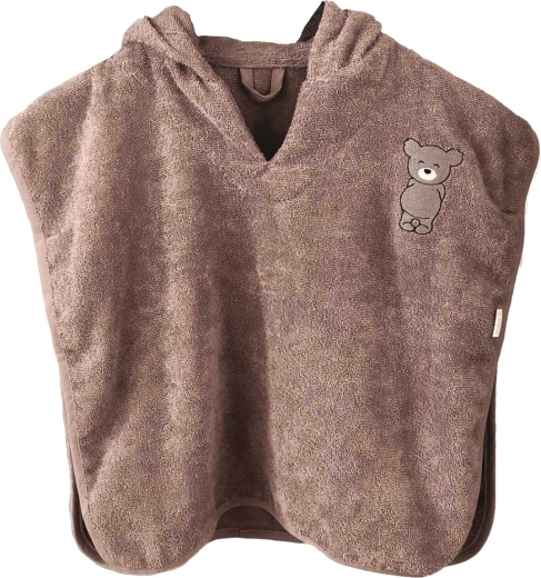Petú Petú poncho pentru copii cu glugă Celsa teddy