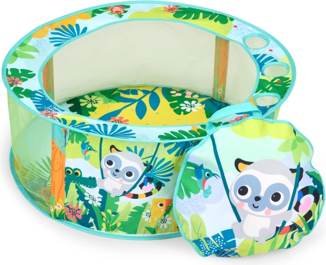 Bright Starts Covoraș de joacă cu bile Rowdy Rainforest Stow & Go