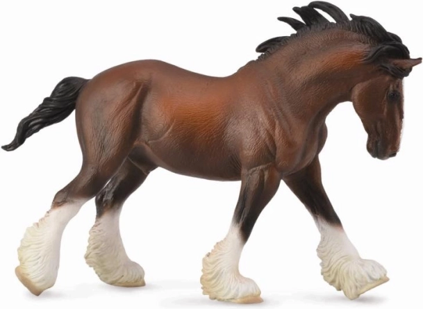 Armăsar Clydesdale bălan – figurină de colecție COLLECTA