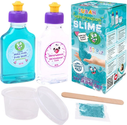 Set creativ TUBAN pentru realizarea slime-ului cu aromă de pepene