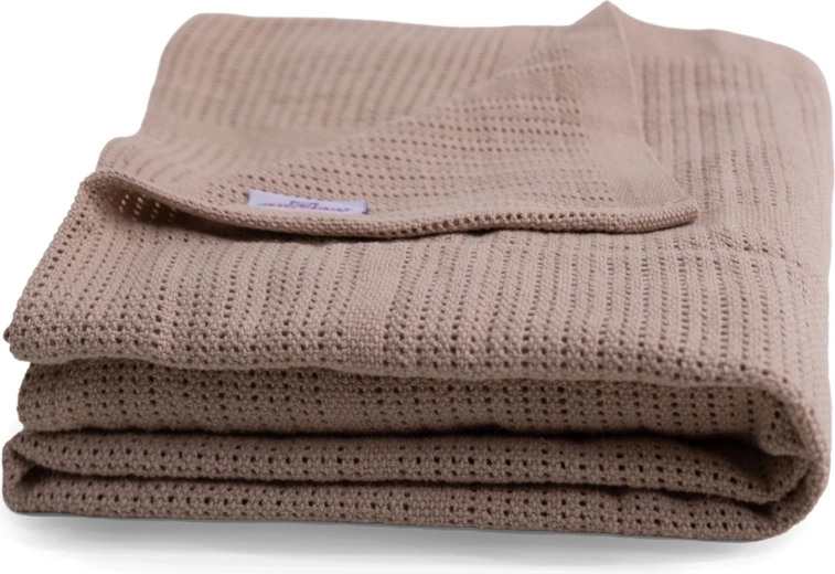 BabyMatex pătură tricotată din bumbac Sisi bej 75 × 100 cm