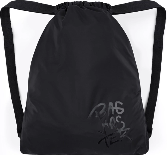 Săculeț școlar Bagmaster CITY BAG pentru încălțăminte de schimb și echipament de sport, negru
