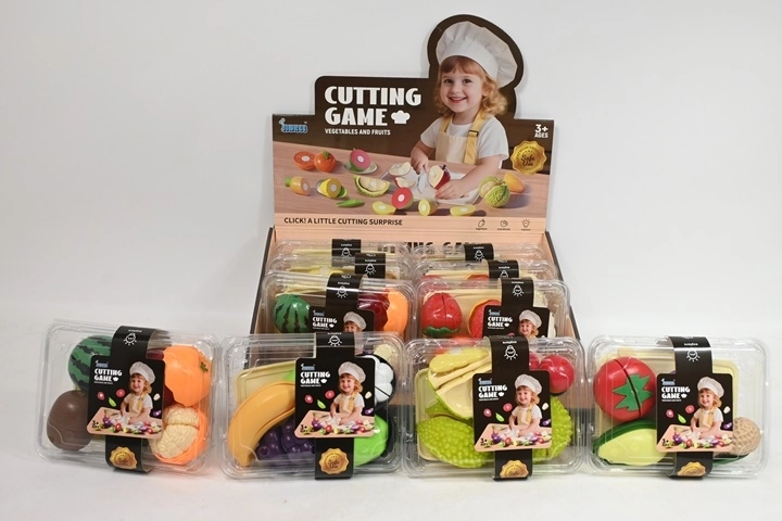 Set de fructe și legume de tăiat cu tocător și cuțit - 1 buc