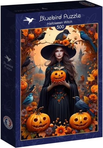 Puzzle Bluebird vrăjitoarea de Halloween 500 de piese