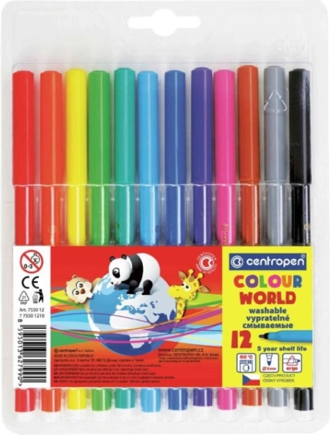 Carioci colorate CENTROPEN - 12 culori