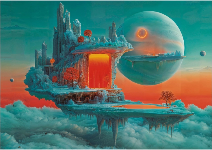 Educa Puzzle Planeta focului și a gheții 500 piese