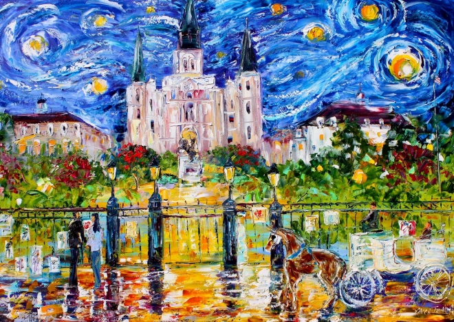 Puzzle Enjoy Jackson Square, New Orleans 1000 piese