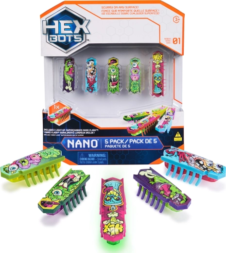 Set Hexbots Nano 5 micro roboți de la Spin Master