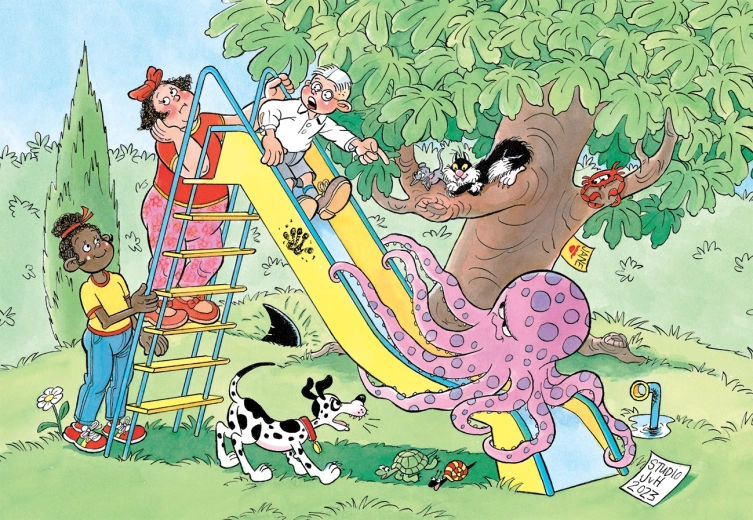 Puzzle JUMBO Tobogan Alunecos pentru copii - 150 piese