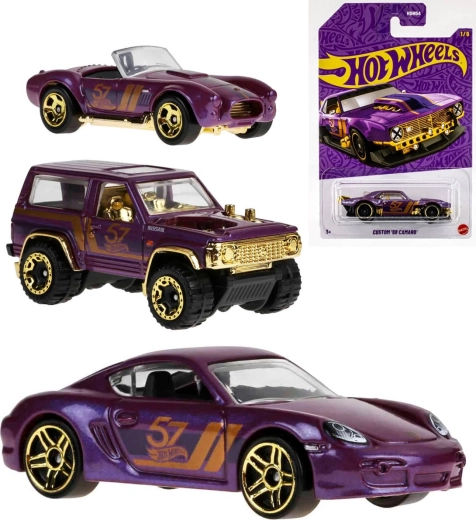 Mașinuță Mattel Hot Wheels 57th Anniversary Purple and Gold Series 1:64 - 1 bucată