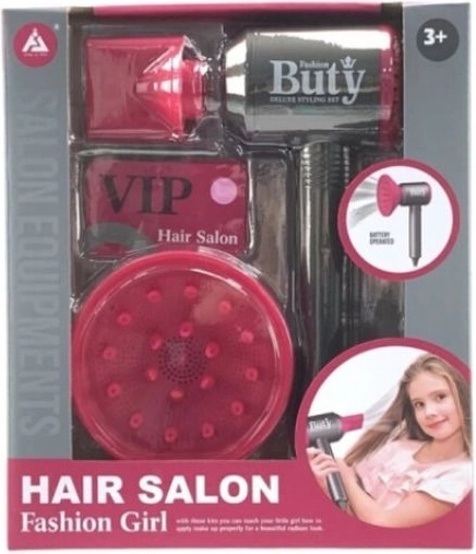 Set de coafor pentru copii cu uscător cu sunet Hair salon – Fashion girl