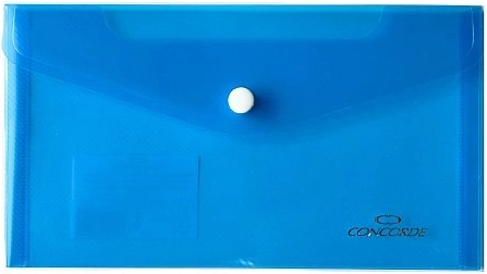 Dosare cu capse DL CONCORDE, albastru transparent