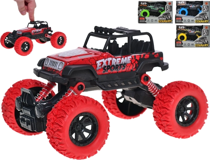 Mașină 4x4 off-road model metalic cu mecanism pull-back 16,5 cm