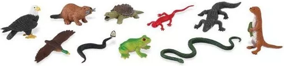 La râu – set de figurine animale Safari Ltd (48 buc.)