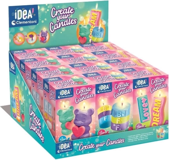 Mini fabrică de lumânări – set creativ pentru realizarea a 2 lumânări