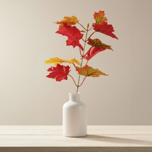 Decorațiune de toamnă cu frunză, cu tijă, 30 cm