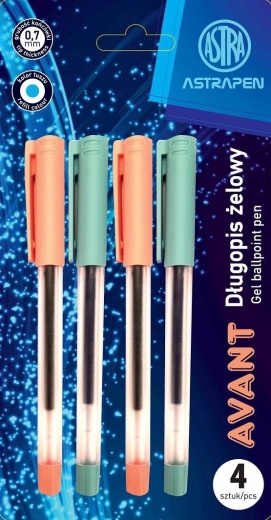 Pix cu gel ASTRA Avant 0,7 mm, set 4 buc.