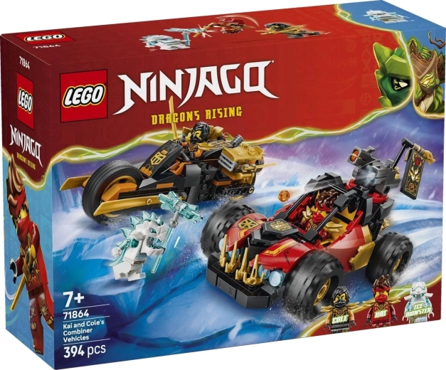Vehiculele combinate ale lui Kai și Cole din LEGO NINJAGO