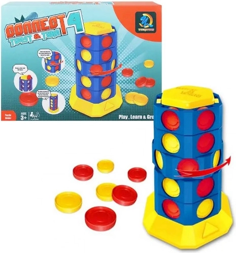 Joc logic Conectează 4 – puzzle în cutie