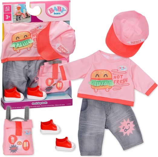 BABY born outfit Snack Shop pentru păpușă de 43 cm