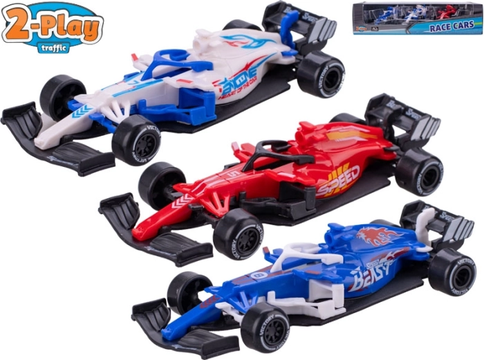 Set de monoposturi metalice 2-Play Traffic 12,5 cm – 3 bucăți