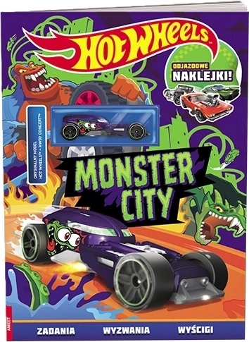 Hot Wheels Monster City – carte de activități cu mașinuță