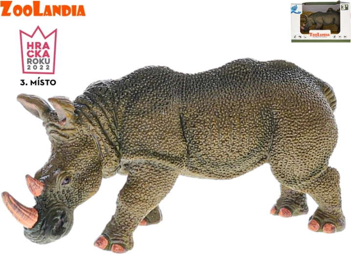 Zoolandia rinocer – figurină din plastic 14 cm