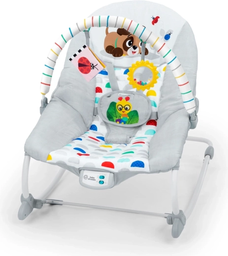 Baby Einstein șezlong muzical cu vibrații Dean's Discovery Spot 0m+, până la 18 kg