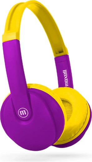 Căști Bluetooth pentru copii Maxell HP-BT350 galben/violet