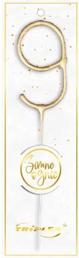 Scânteie numărul 9, 16,5 cm, auriu