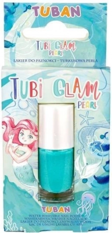 Lac de unghii perlat Tubi Glam turcoaz