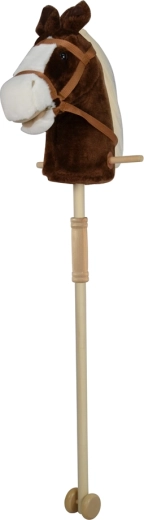 Cal maro cu băț cu sunete și roți 95 cm