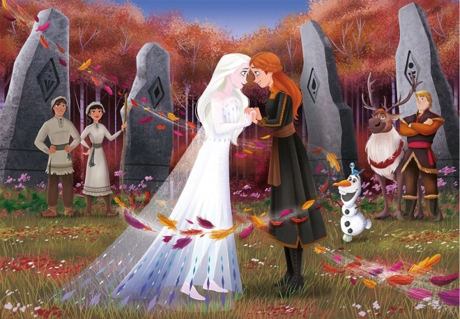 Clementoni puzzle Regatul de Gheață 2 – surorile, 104 piese