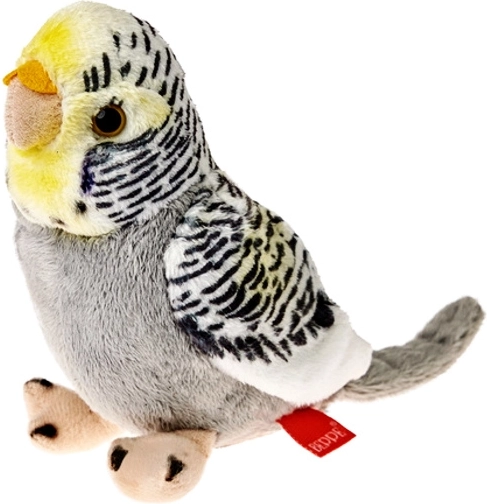 Peruș de pluș gri 13 cm
