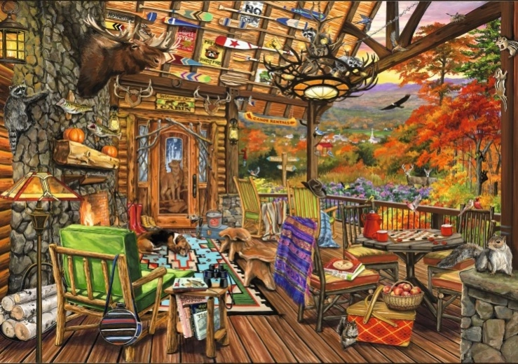 BLUEBIRD puzzle Verandă Adirondack, 2000 piese