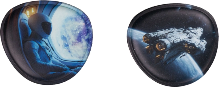 Insigne interschimbabile BAAGL Baaglies – spațiu, set 2 buc