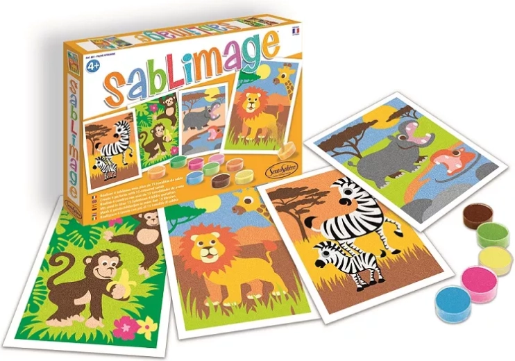 SentoSphere Sablimage mini imagini din nisip – Animale africane