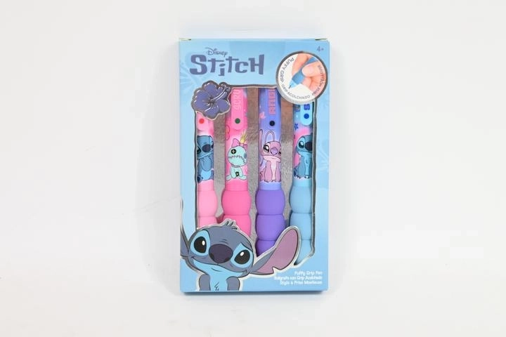 Disney Stitch set de 4 pixuri pastel cu grip moale, pufos