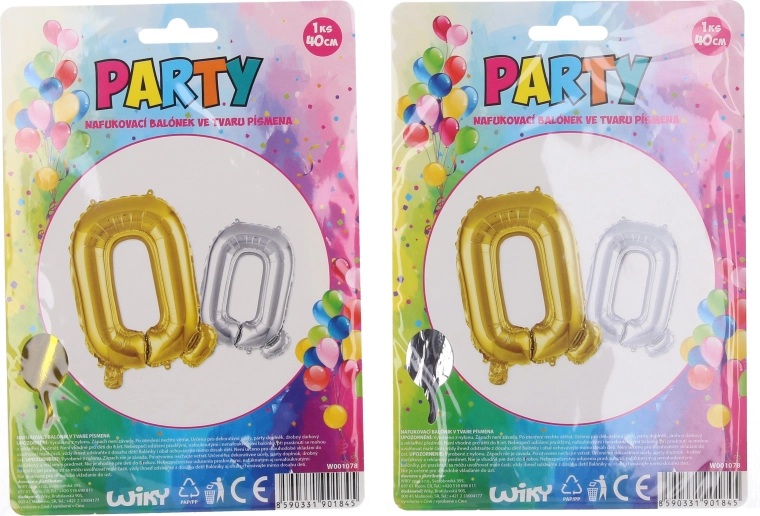 Baloan gonflabil în formă de literă Q